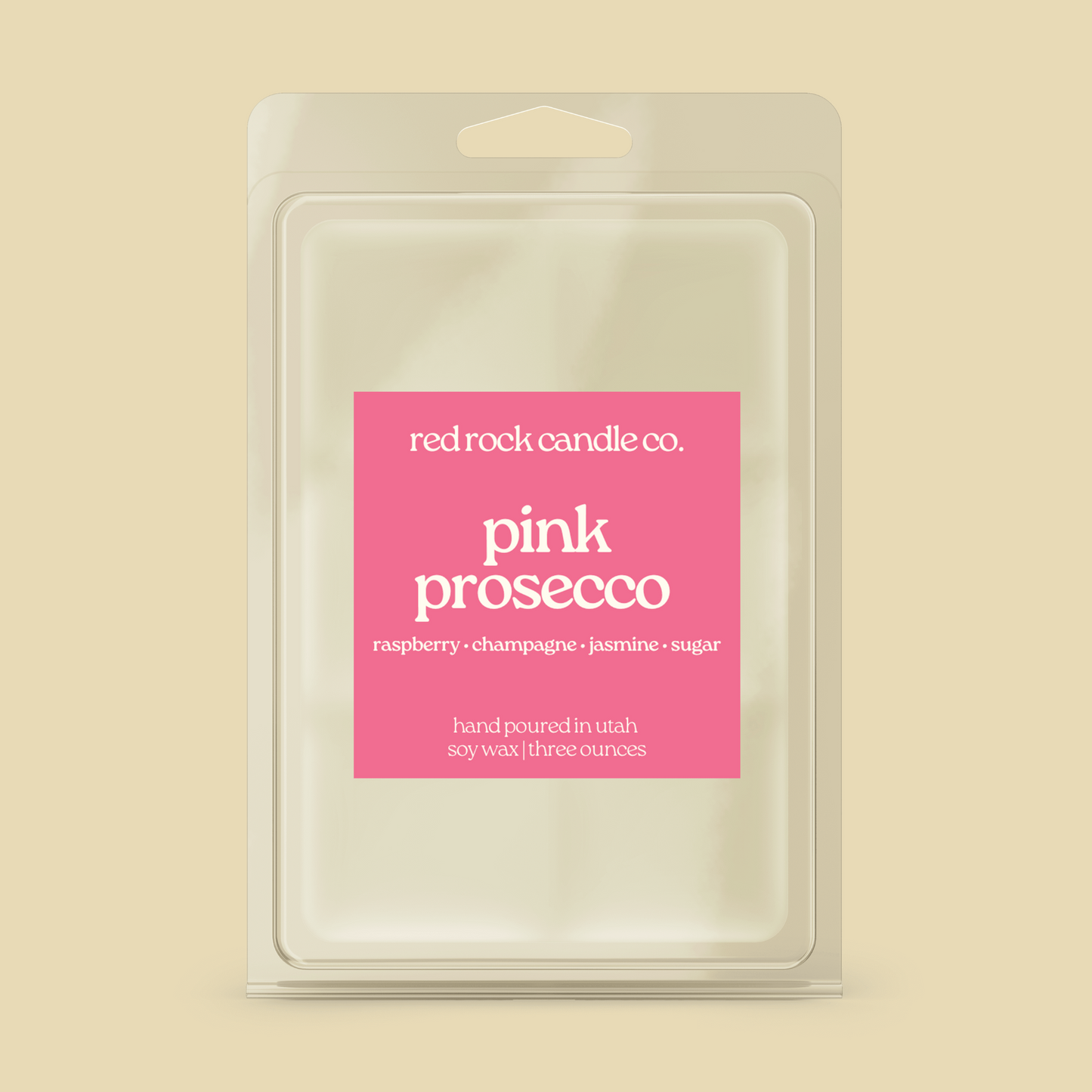 pink prosecco wax melts